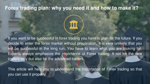 Forex trading plan_ why you need it and how to make it by Theforexsecret.com