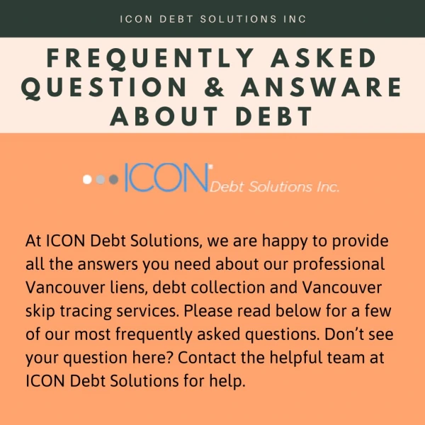 Frequently Asked Questions & Answare about Debt