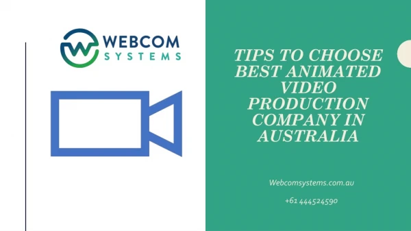Tips To Choose Best Animated Video Production Company In Australia