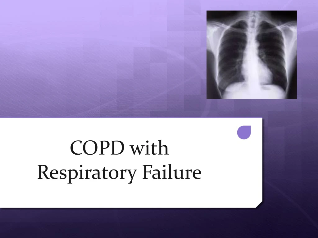 copd with respiratory failure