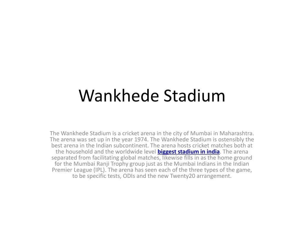 wankhede stadium