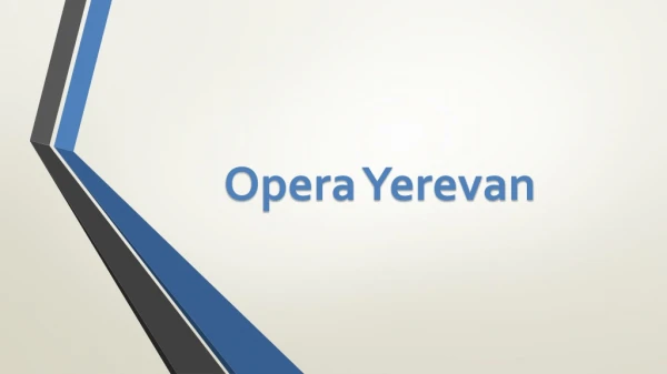 Opera Yerevan