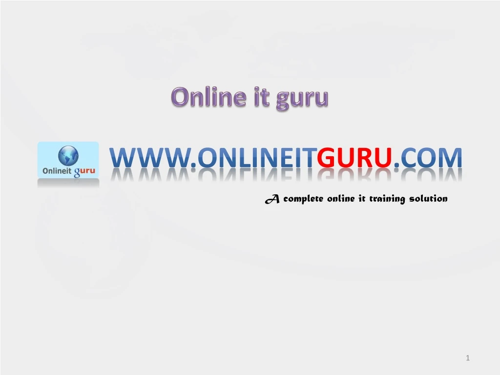 online it guru