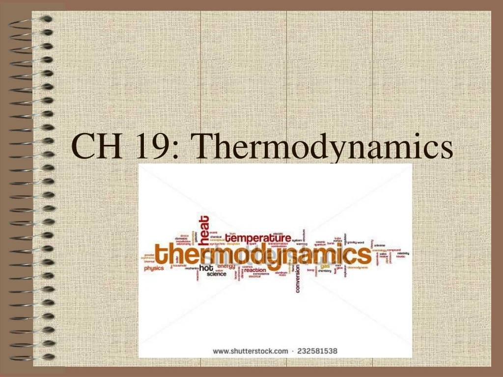 ch 19 thermodynamics