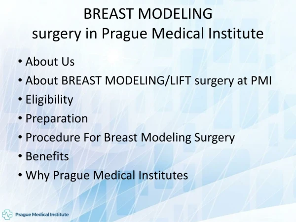 Breast reduction and modeling
