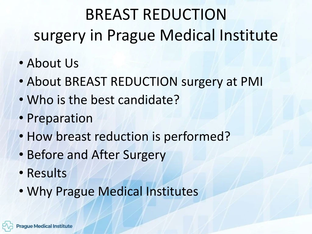 breast reduction surgery in prague medical institute
