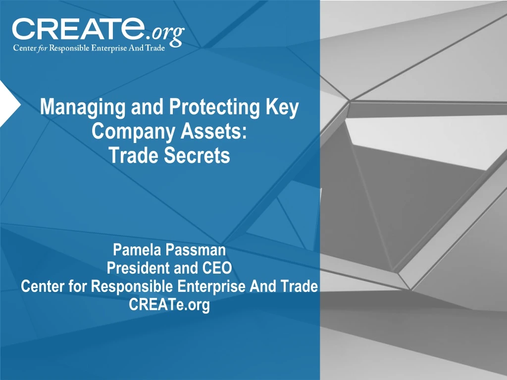 managing and protecting key company assets trade