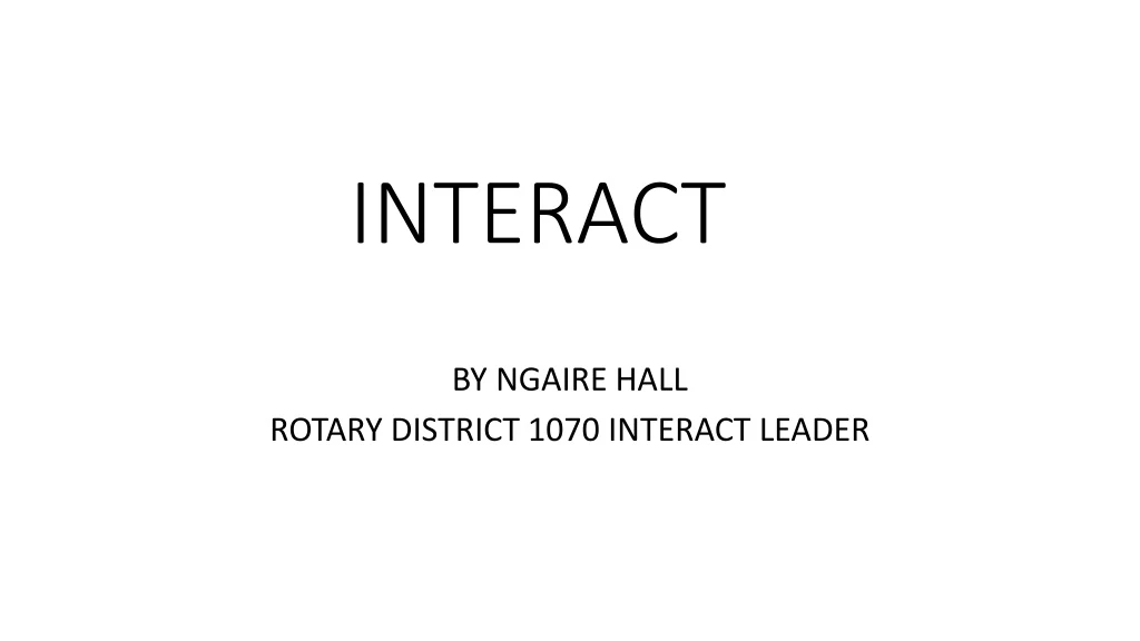 interact