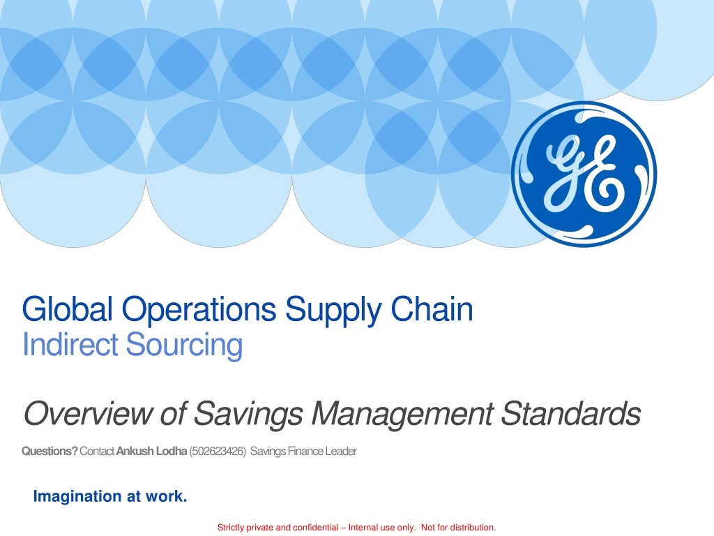 global operations supply chain indirect sourcing