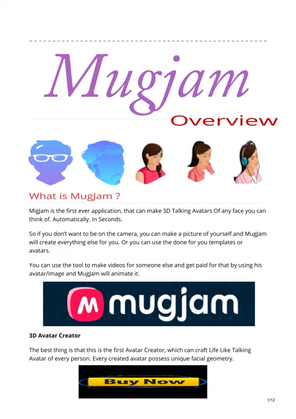 Create lifelike 3D characters from a single selfie photo! With Mugjam