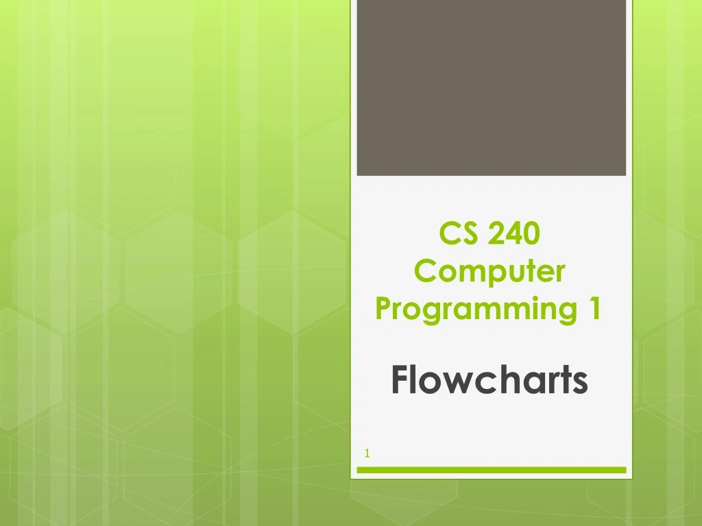 cs 240 computer programming 1