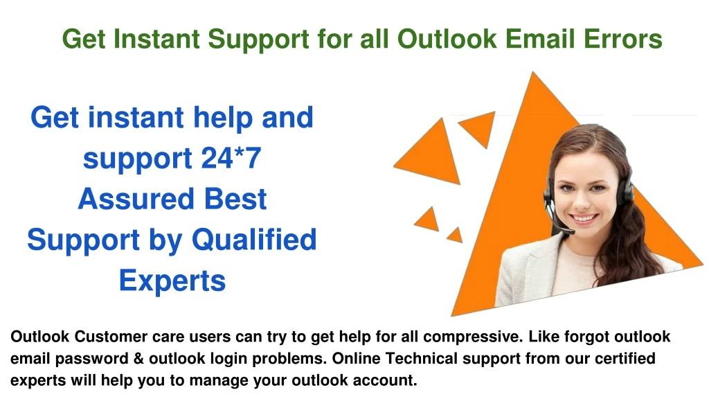 get instant support for all outlook email errors