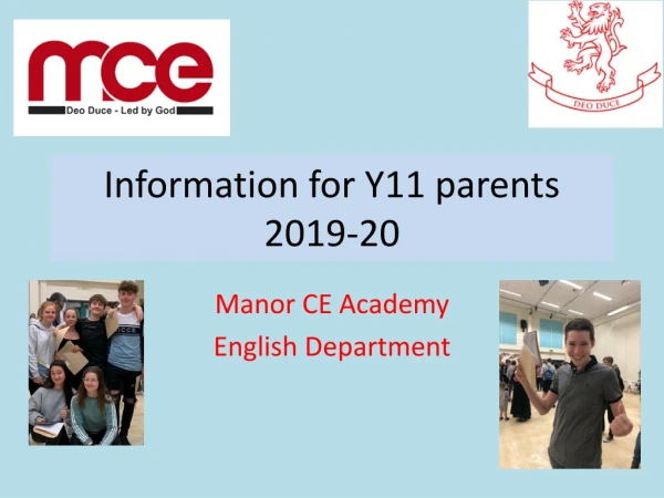 Information for Y11 parents 2019-20