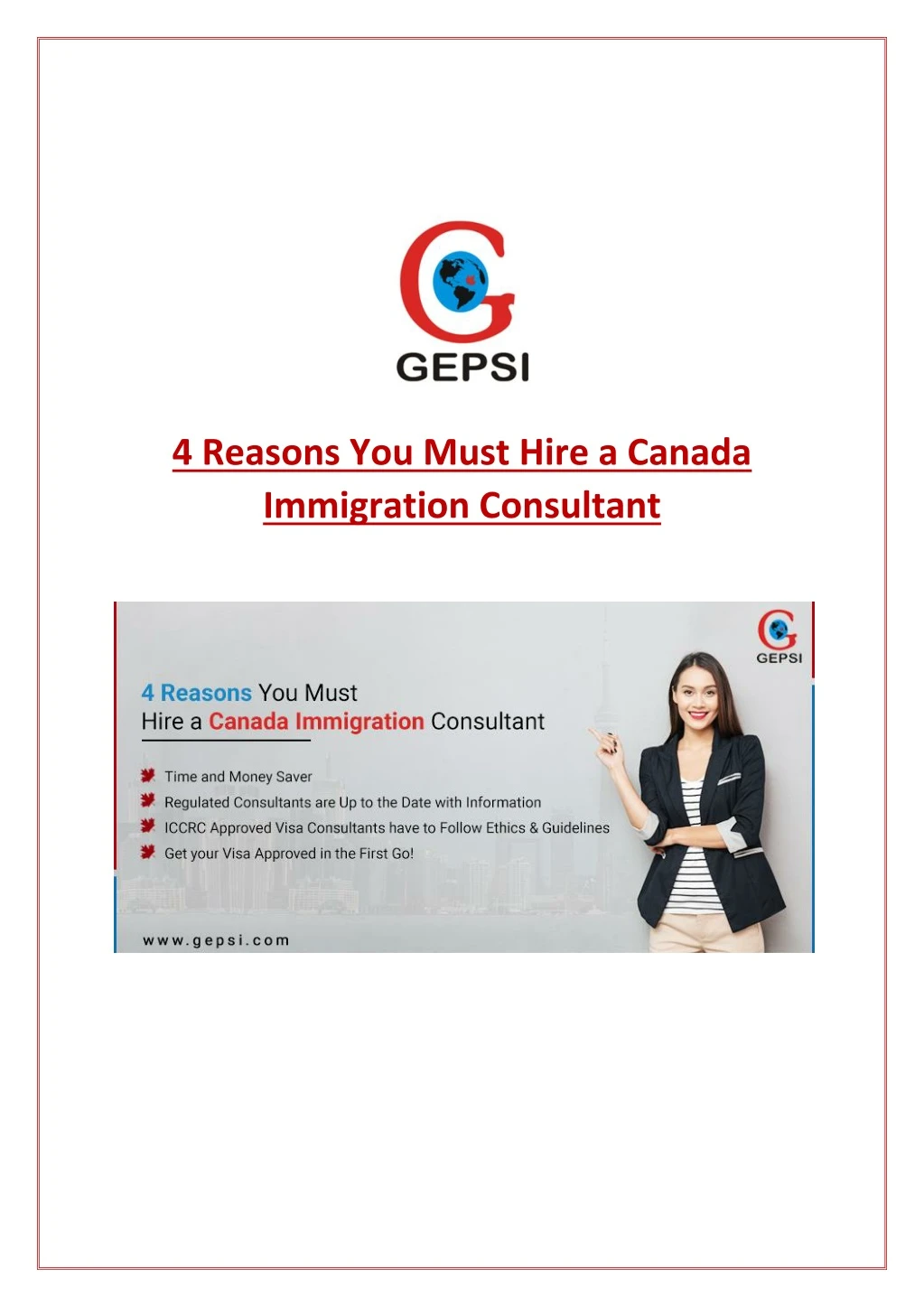 4 reasons you must hire a canada immigration