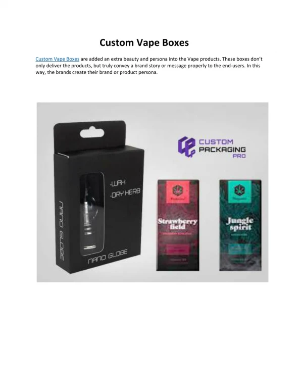 custom vape boxes custom vape boxes are added