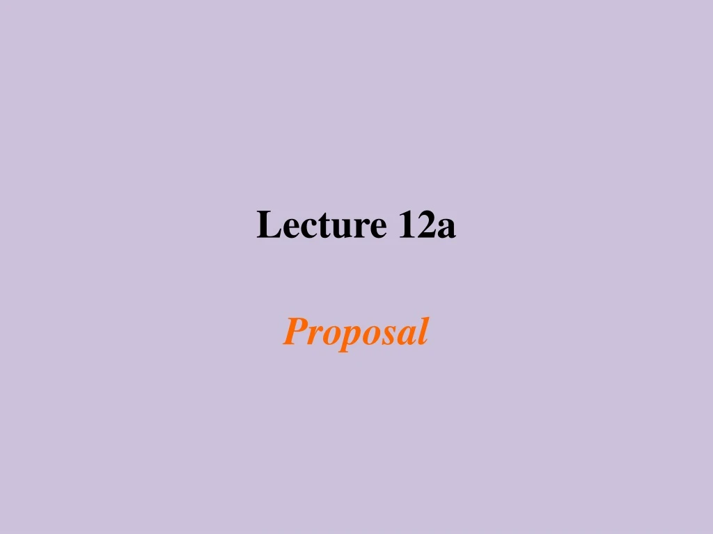 lecture 12a