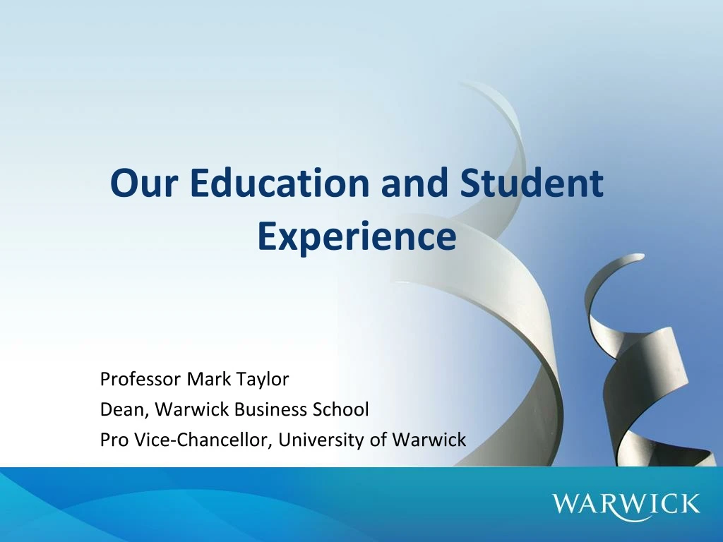 our education and student experience