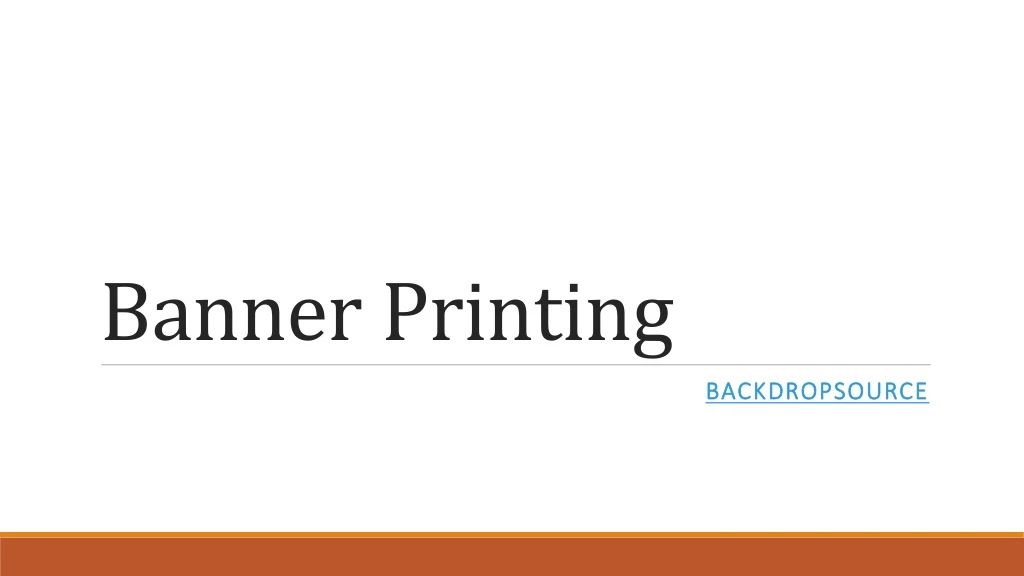 banner printing