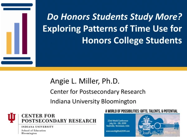 Do Honors Students Study More? Exploring Patterns of Time Use for Honors College Students