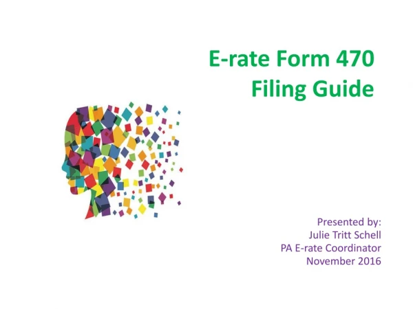 E-rate Form 470 Filing Guide
