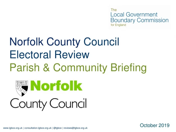 Norfolk County Council Electoral Review Parish &amp; Community Briefing