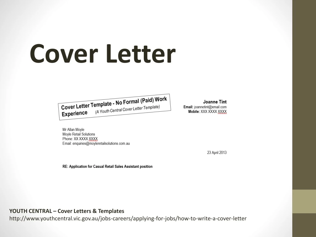 cover letter