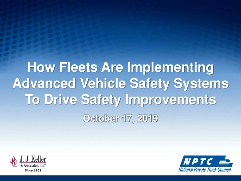 how fleets are implementing advanced vehicle
