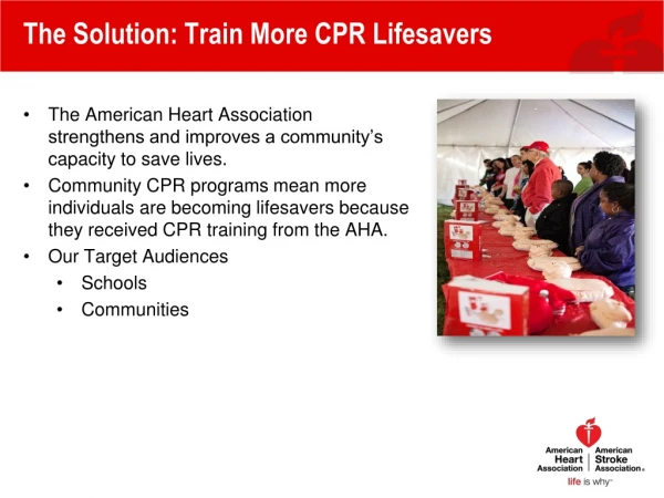 The Solution: Train More CPR Lifesavers