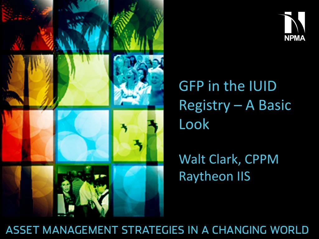gfp in the iuid registry a basic look walt clark