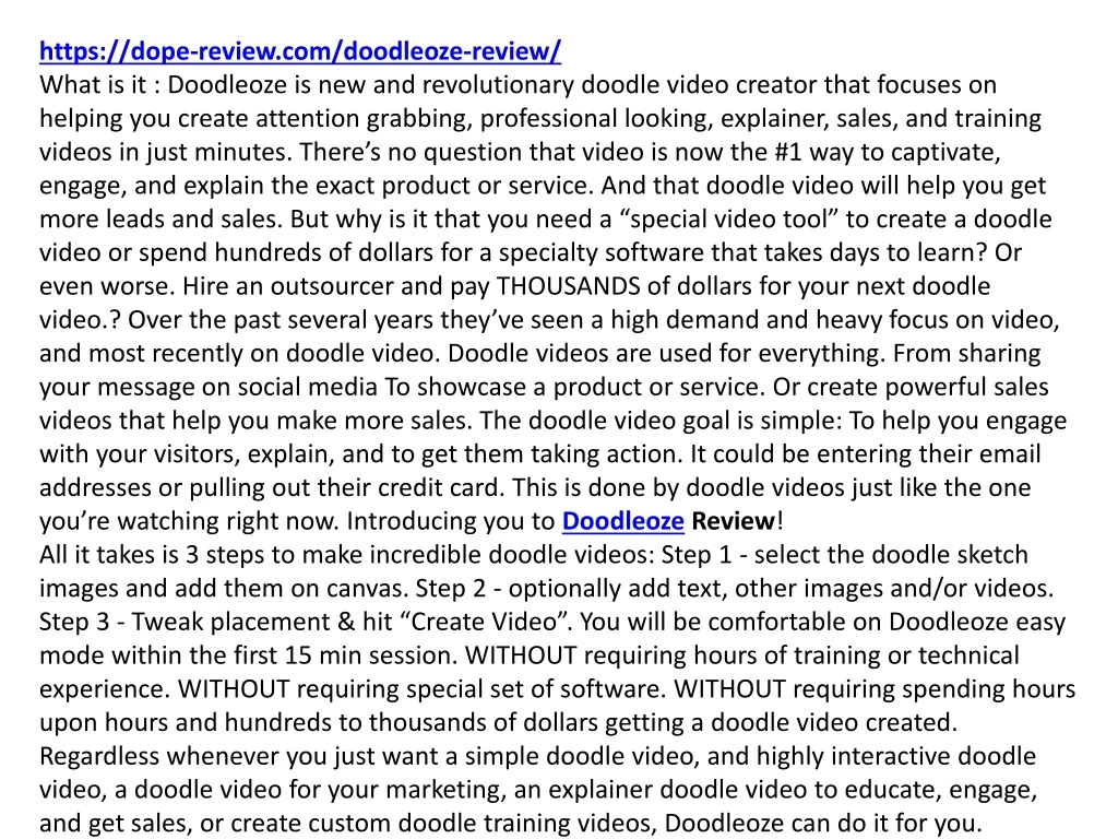 https dope review com doodleoze review what