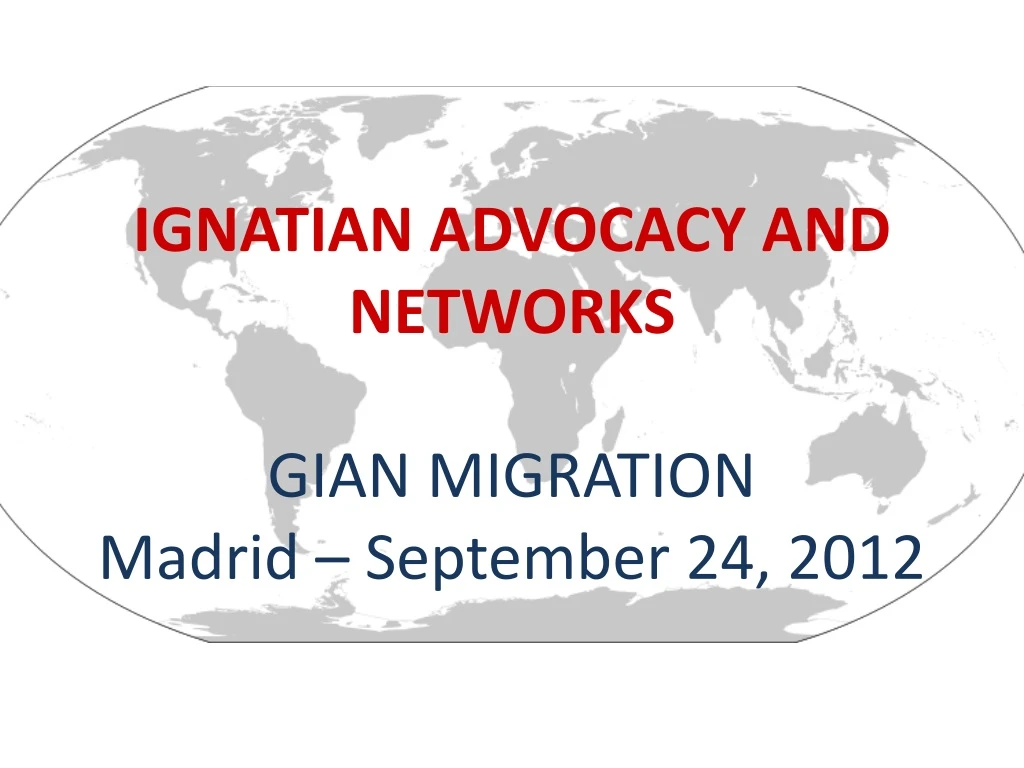 ignatian advocacy and networks gian migration