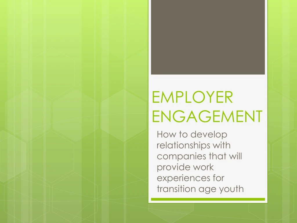 employer engagement
