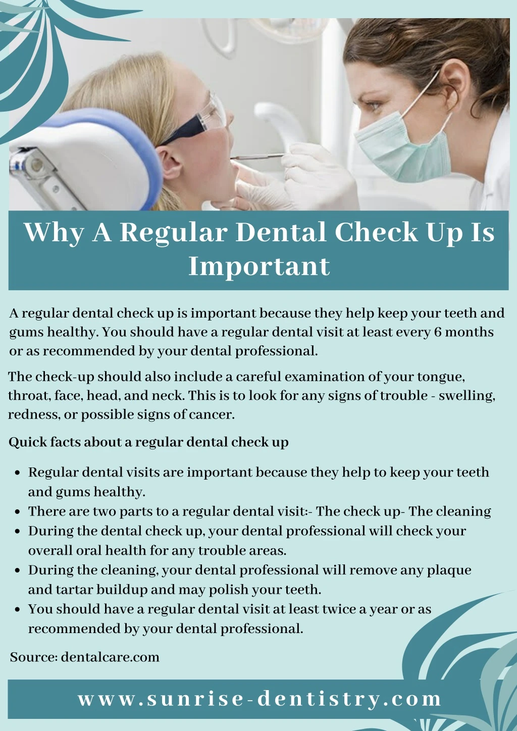 why a regular dental check up is important