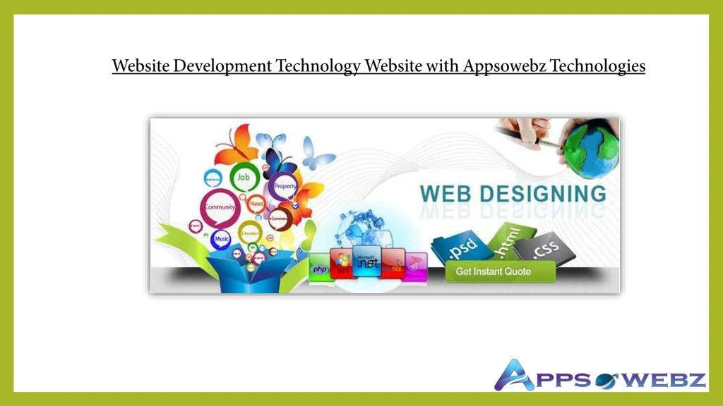website development technology website with