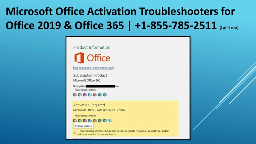 microsoft office activation troubleshooters