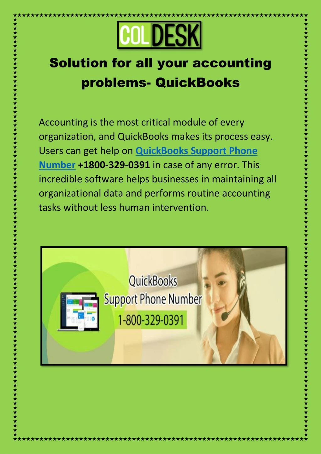 solution for all your accounting problems