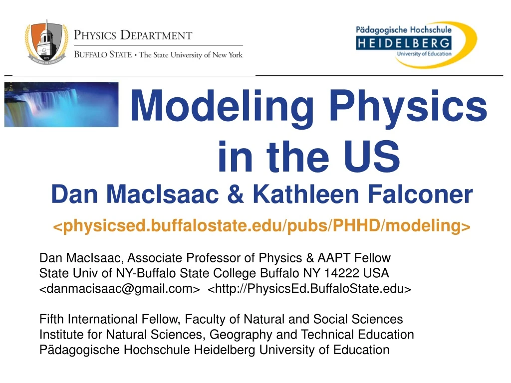 modeling physics in the us