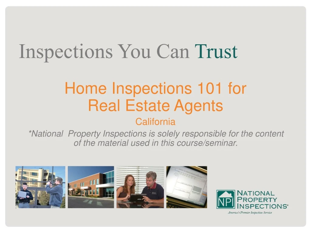 home inspections 101 for real estate agents