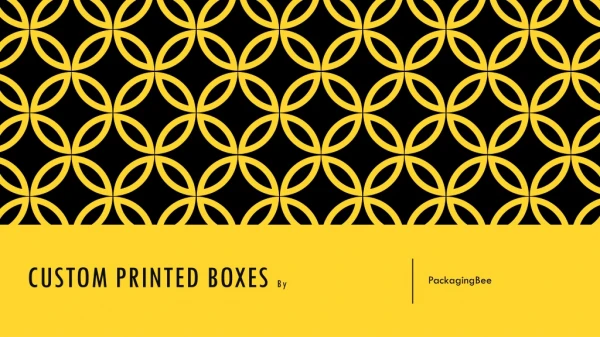 Packaging Bee Offering Custom Product Boxes