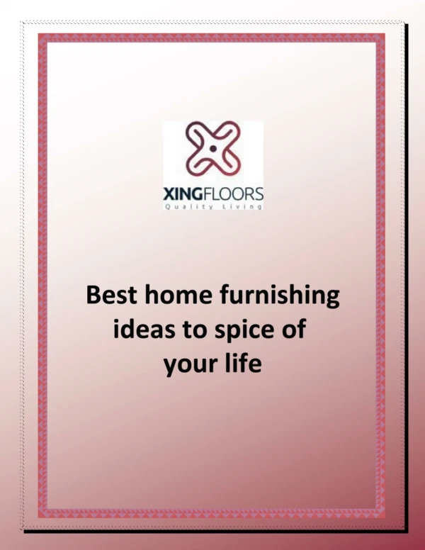 Best Home Furnishing Ideas Spice of Your Life