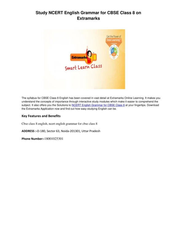 study ncert english grammar for cbse class