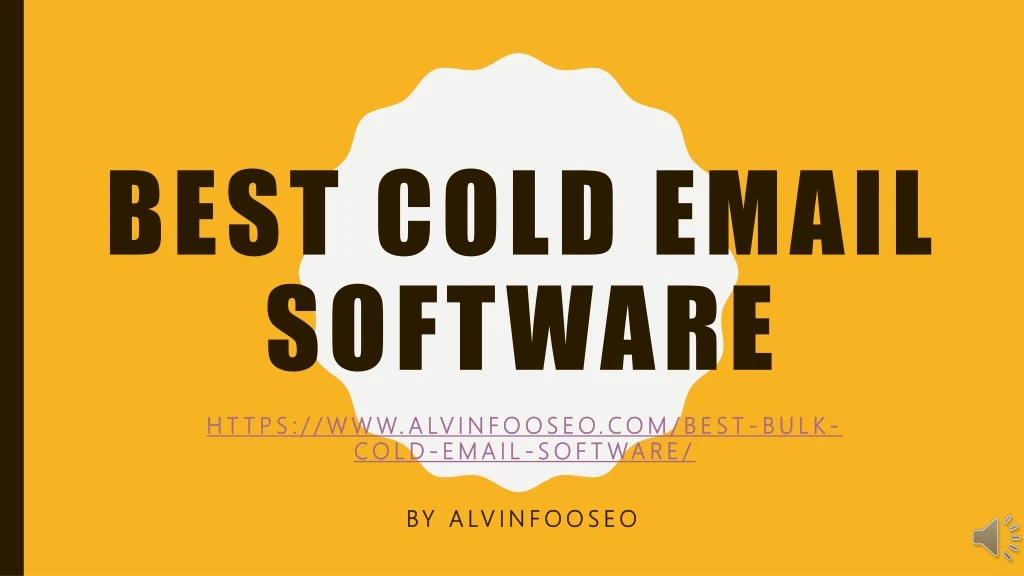 best cold email software