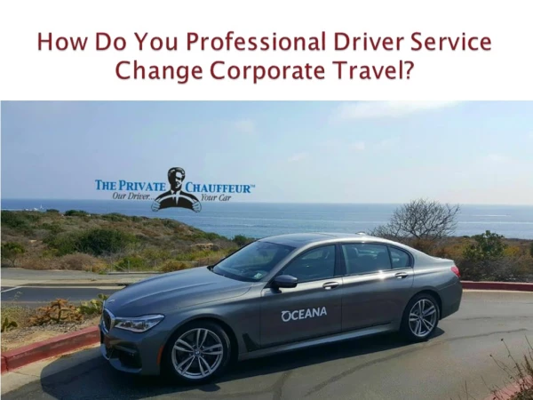 How Do You Professional Driver Service Change Corporate Travel?