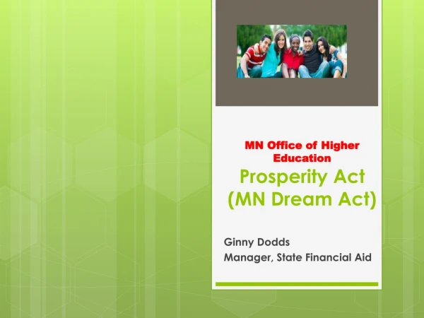 MN Office of Higher Education Prosperity Act (MN Dream Act)