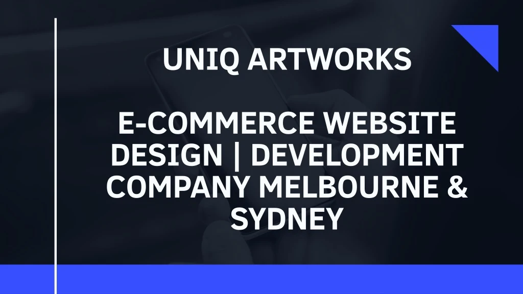uniq artworks e commerce website design