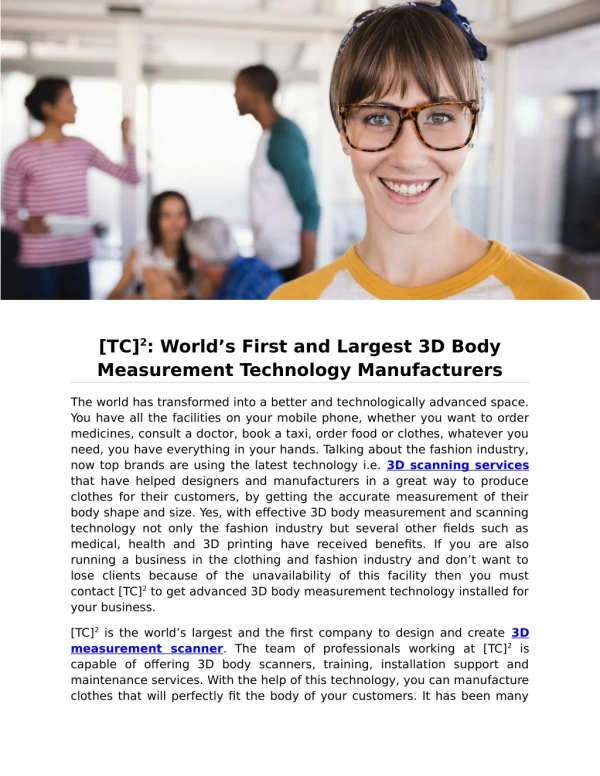 tc 2 world s first and largest 3d body