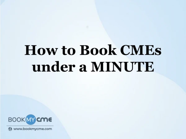 Continuing Medical Education-BookMyCME CME