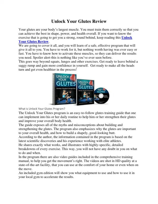 unlock your glutes review