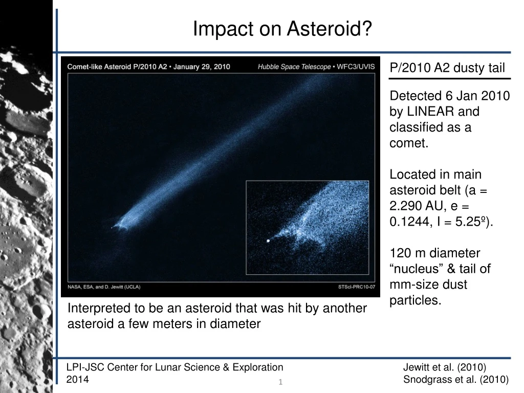 impact on asteroid