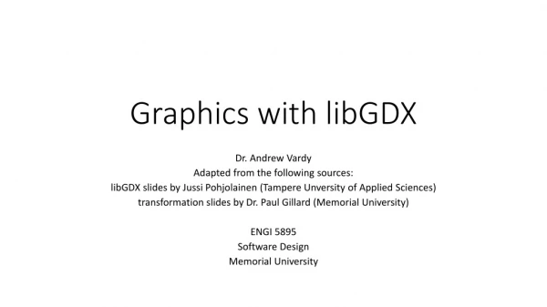 Graphics with libGDX